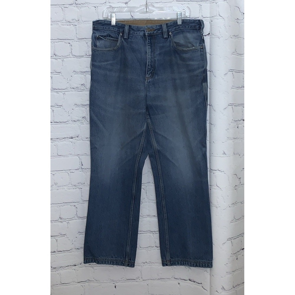 Duluth Trading Jeans Men's 36x30 Straight Workwear Blue Denim